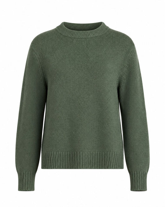 Cashmere Oversized Crew-Sweaters-Uniquities