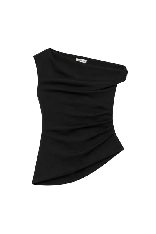 Zerra Draped Top-Tops/Blouses-Uniquities
