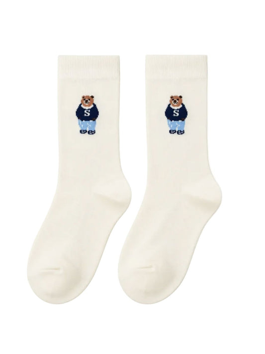 Preppy Bear Socks-Accessories-Uniquities