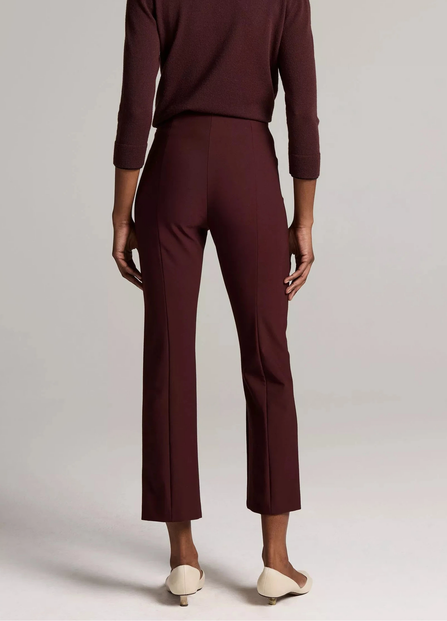 Niki Mid Rise Crop Flare Pant-Bottoms-Uniquities