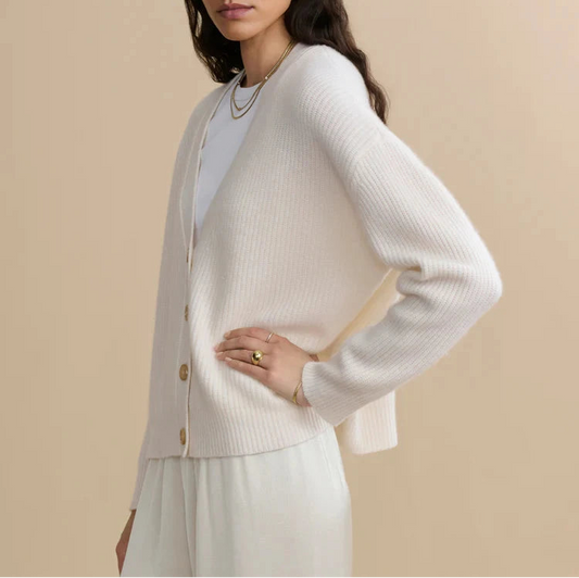 Cropped Cocoon Cardigan-Sweaters-Uniquities