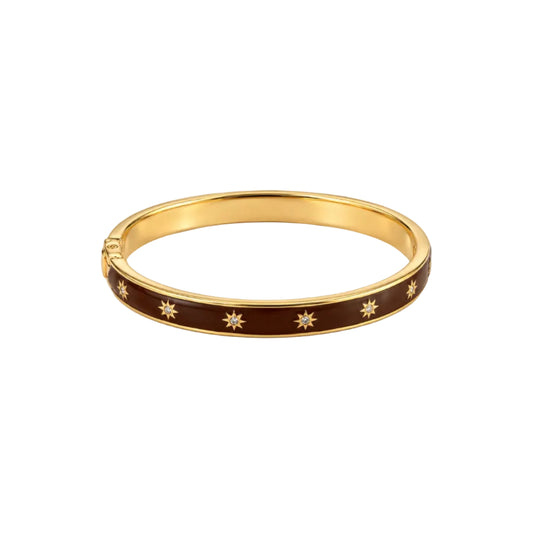 Enamel Mini Starburst Bangle-Jewelry-Uniquities