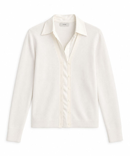 Mixed Media Cardigan-Sweaters-Uniquities