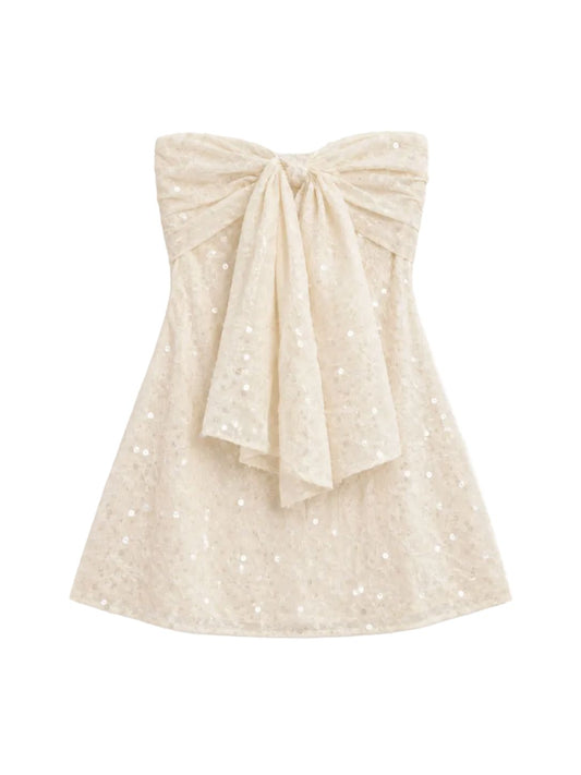 Sequin Swing Mini Dress-Dresses-Uniquities