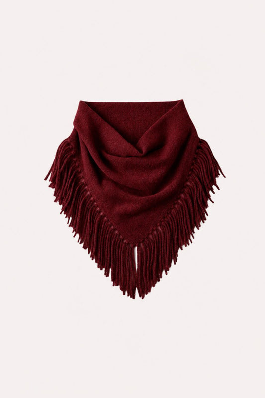 Cashmere Fringe Neckerchief-Accessories-Uniquities