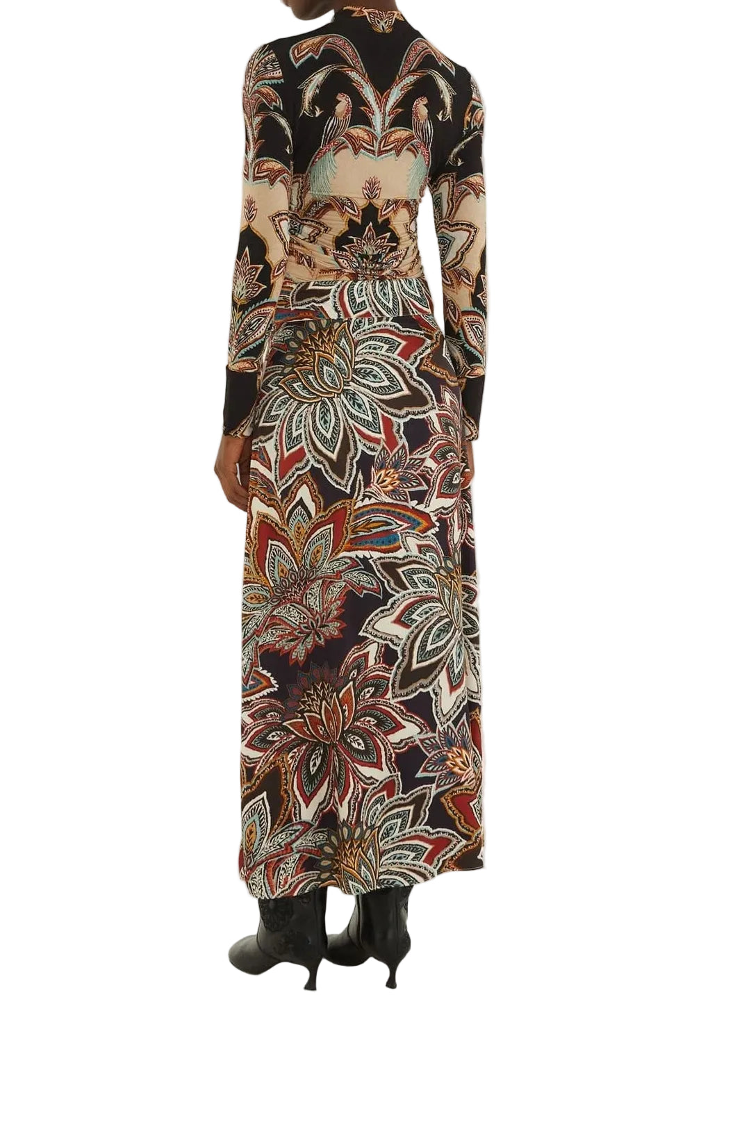 Tapestry Flowers Maxi Skirt