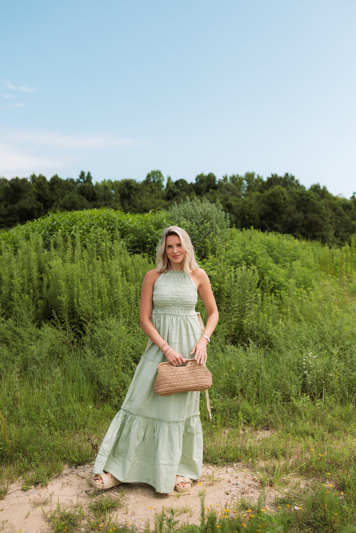 Patchwork Maxi Smock Slip Dres-Dresses-Uniquities