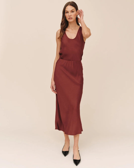 Long Maxi Bias Skirt