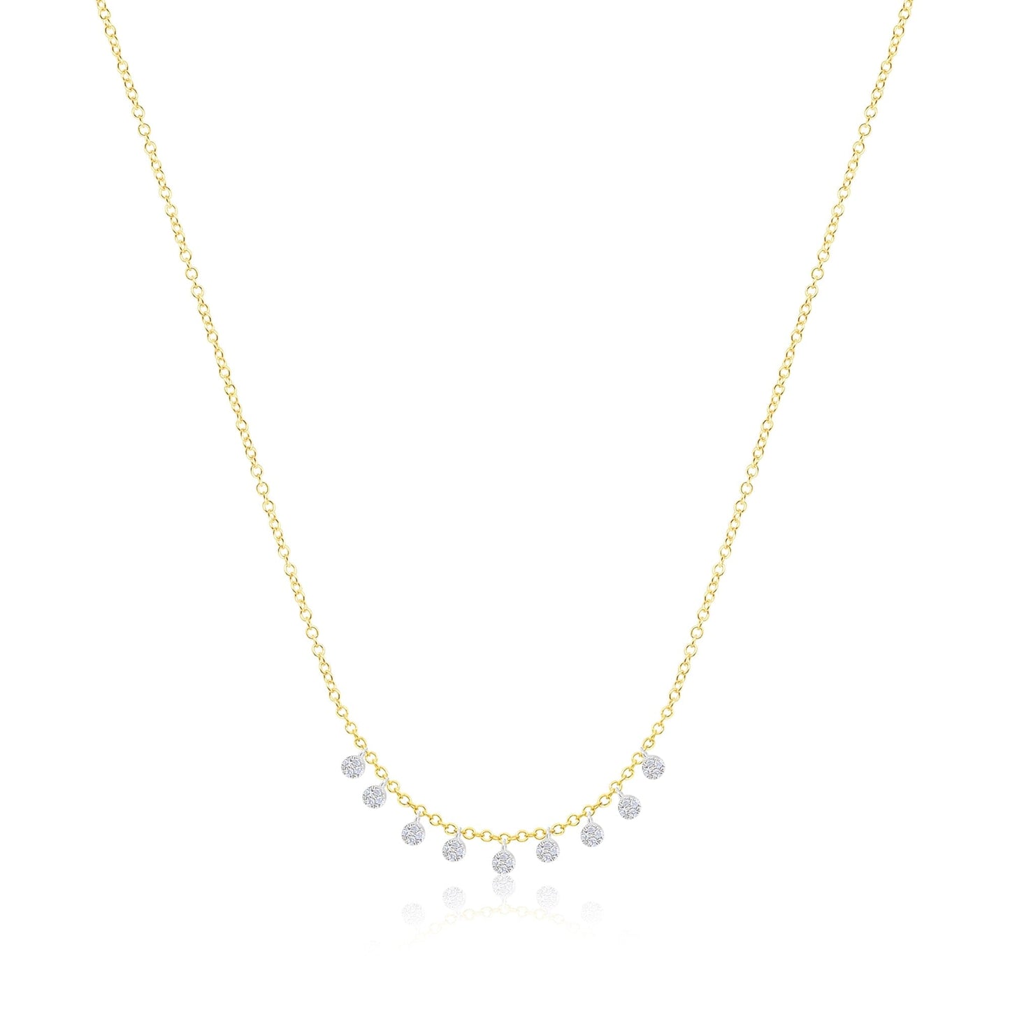 14k Mini Disc Necklace-Jewelry-Uniquities