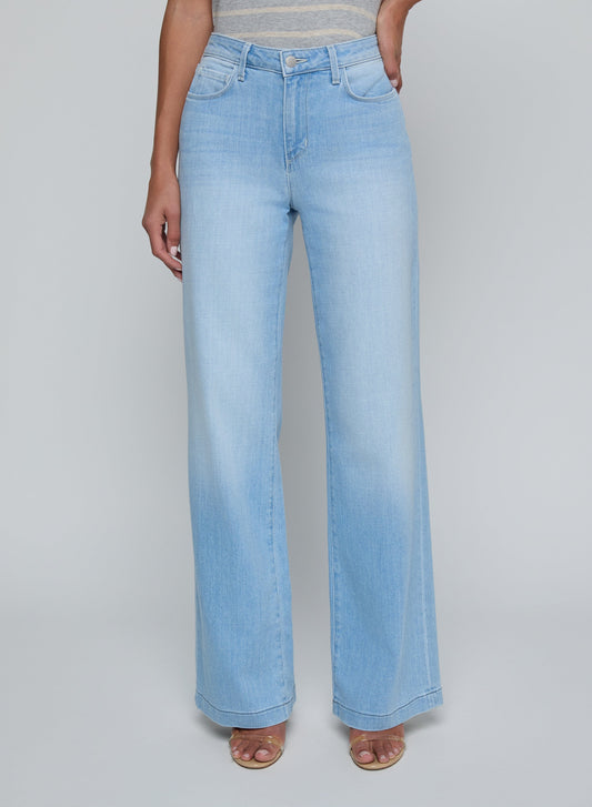Scottie High Rise Wide Leg Jeans-Denim-Uniquities