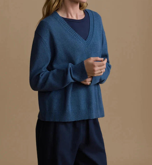 Simone V-Neck Sweater-Sweaters-Uniquities