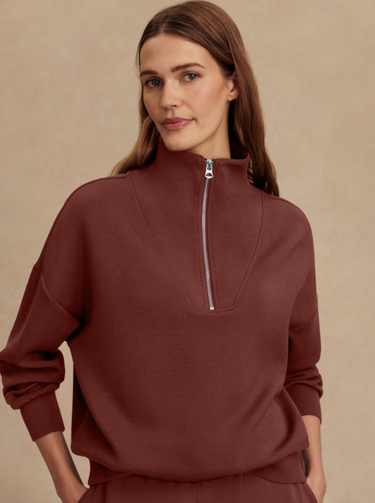 Hawley Half Zip Sweat-Sweaters-Uniquities
