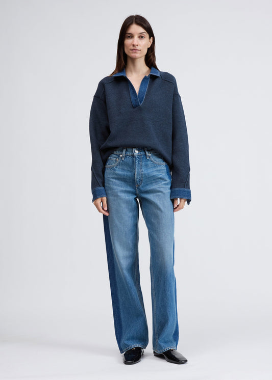 Marie Denim Polo-Sweaters-Uniquities