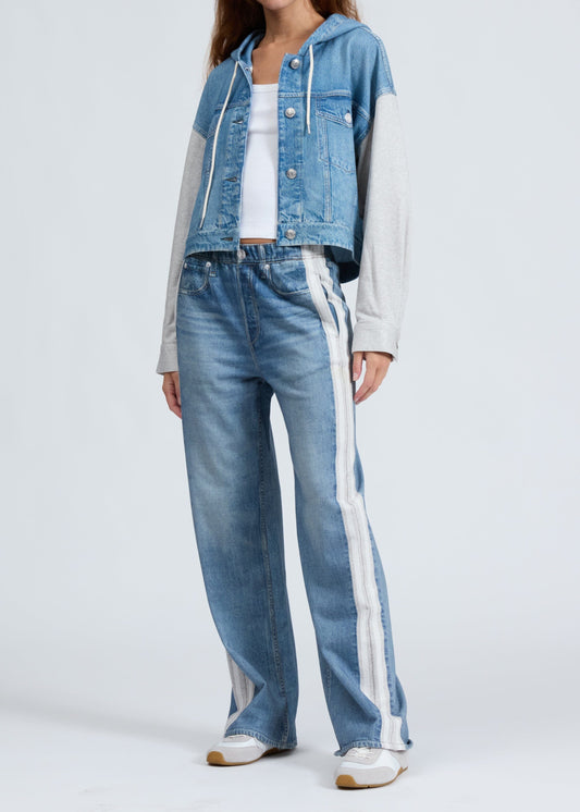 Miramar Terry Pull On Wide Leg-Denim-Uniquities
