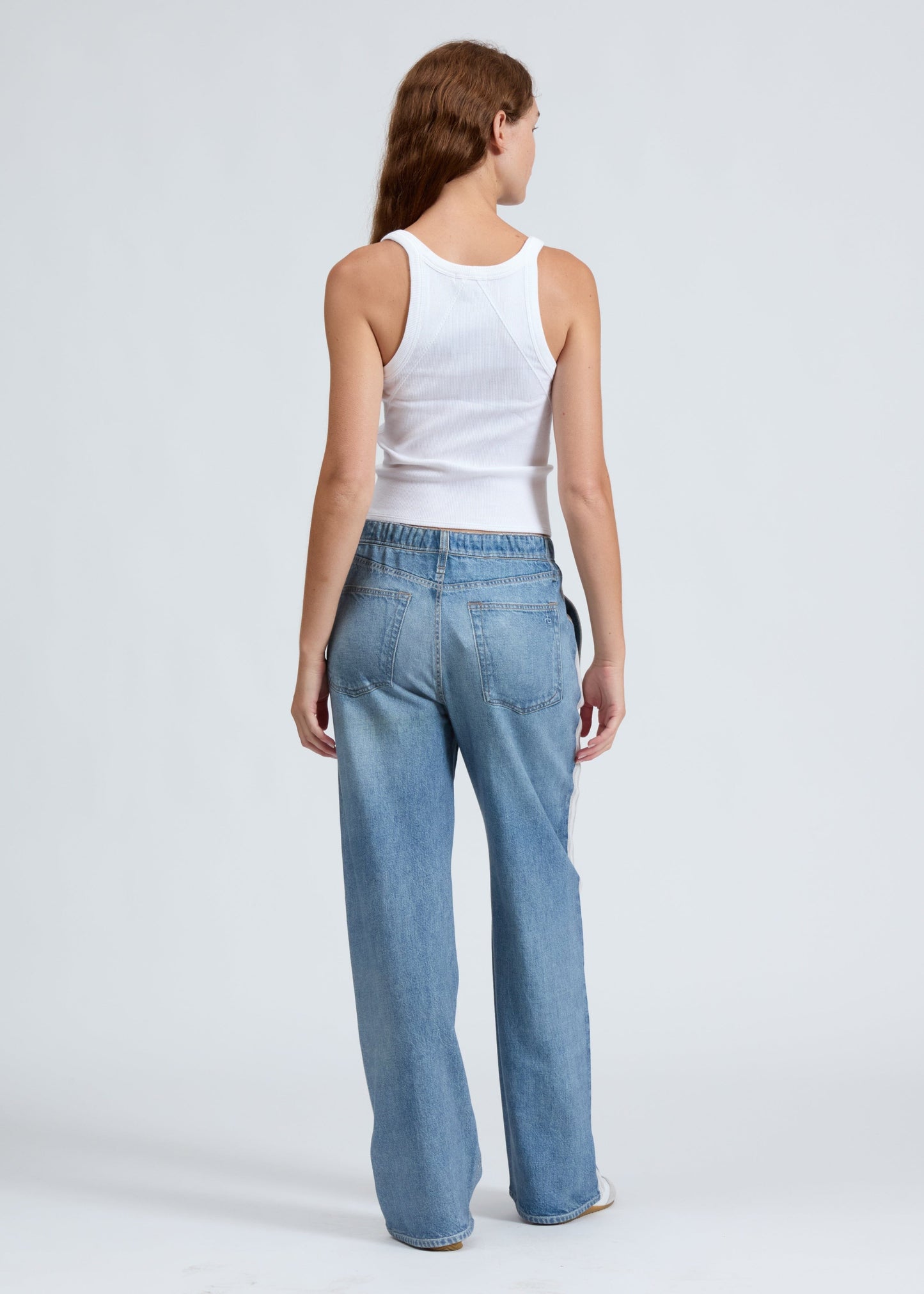 Miramar Terry Pull On Wide Leg-Denim-Uniquities