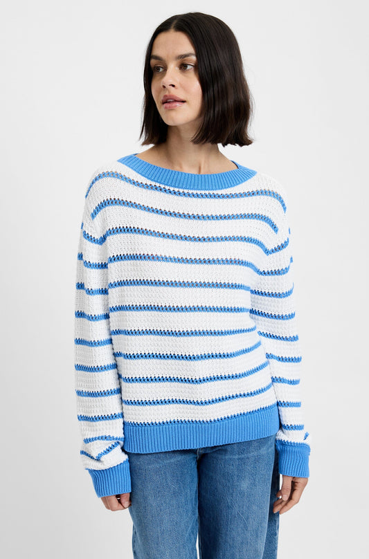Teddy Stripe Pullover-Sweaters-Uniquities