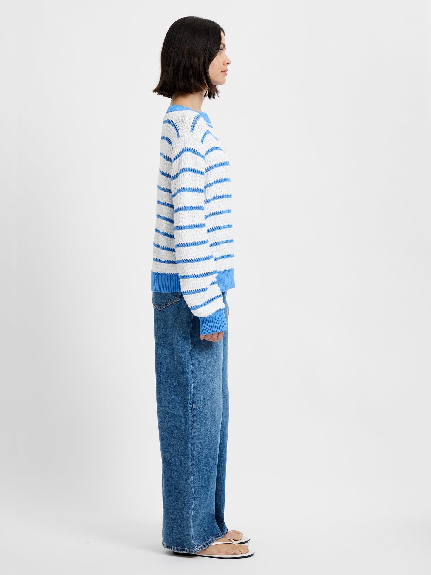 Teddy Stripe Pullover Sweaters French Connection