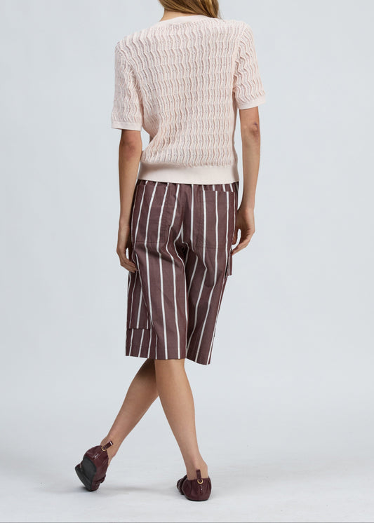 Leslie Short Sleeve Cardigan-Sweaters-Uniquities