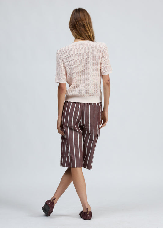 Leslie Short Sleeve Cardigan-Sweaters-Uniquities
