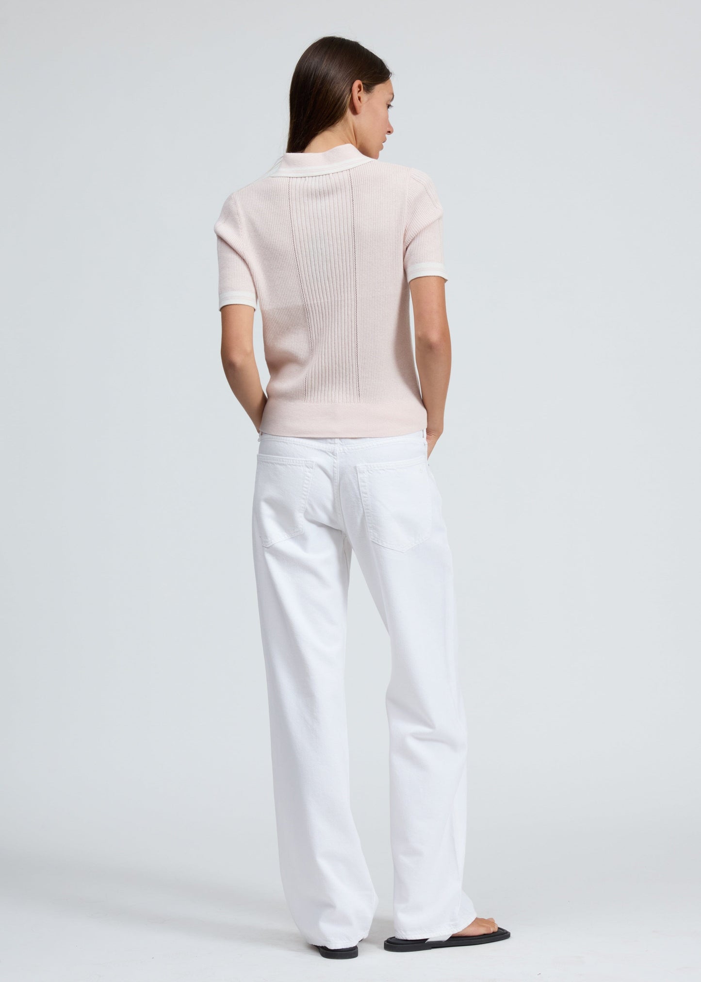 Laurie Tipped Short Sleeve Polo-Sweaters-Uniquities