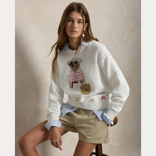 Bear Crewneck Pullover-Sweaters-Uniquities