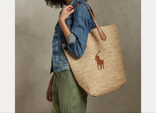 Large Raffia Tote-Accessories-Uniquities