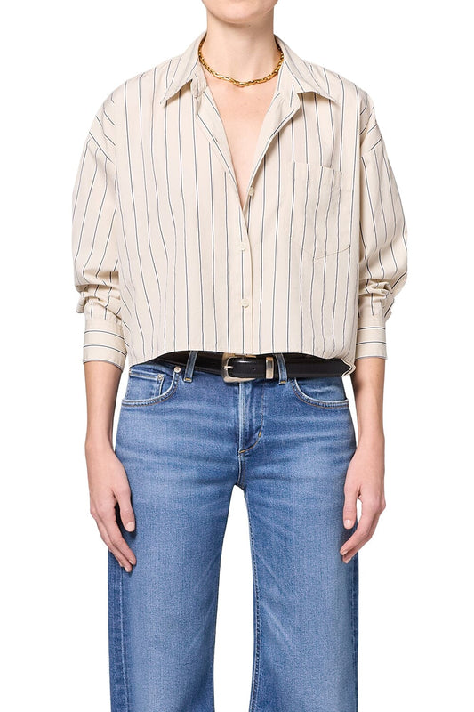 Petit Ami Shirt Ramble Stripe-Tops/Blouses-Uniquities