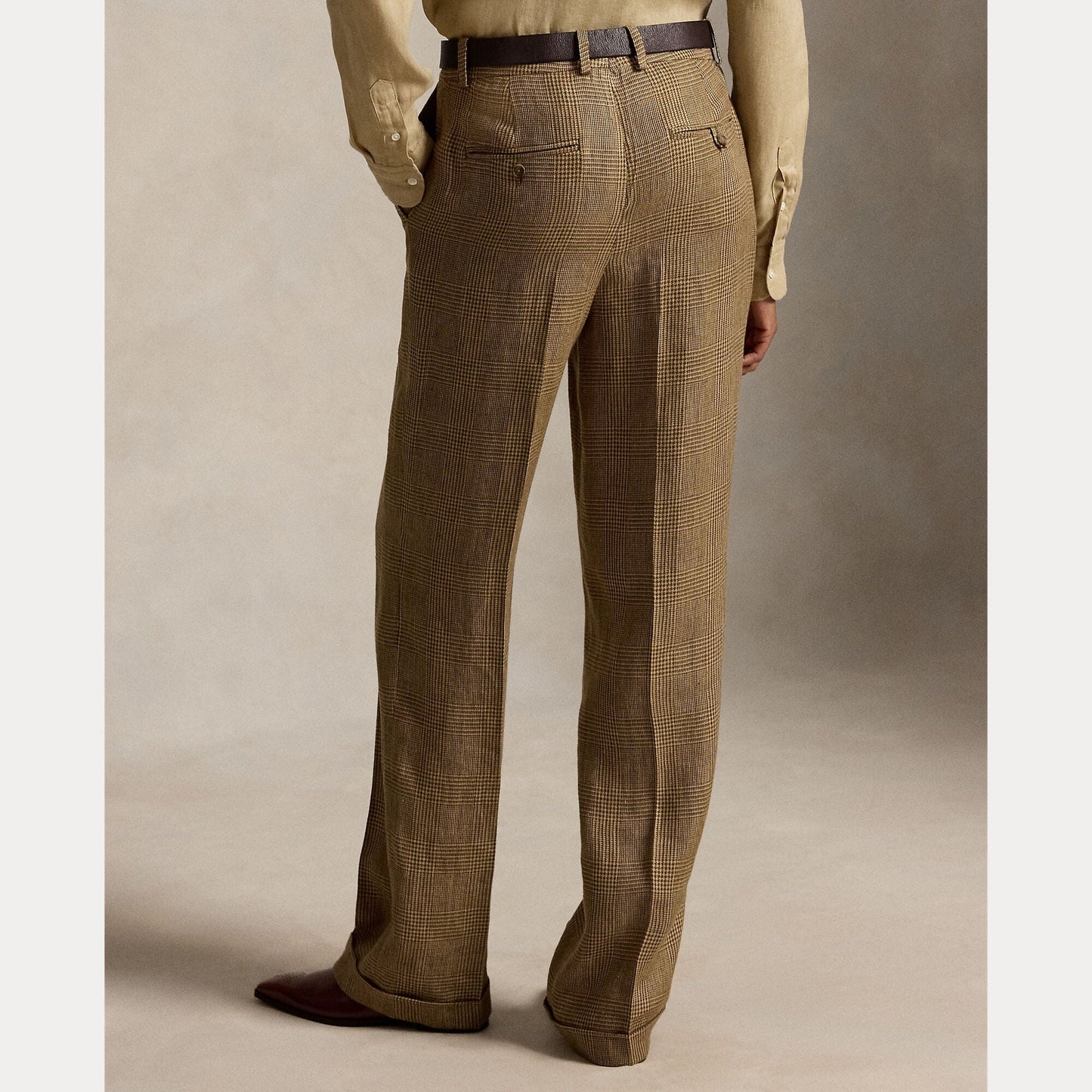Linen Tweed Straight Pant-Bottoms-Uniquities