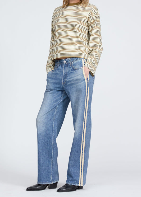 Miramar Terry Track Pant-Denim-Uniquities