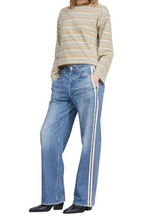 Miramar Terry Track Pant-Denim-Uniquities