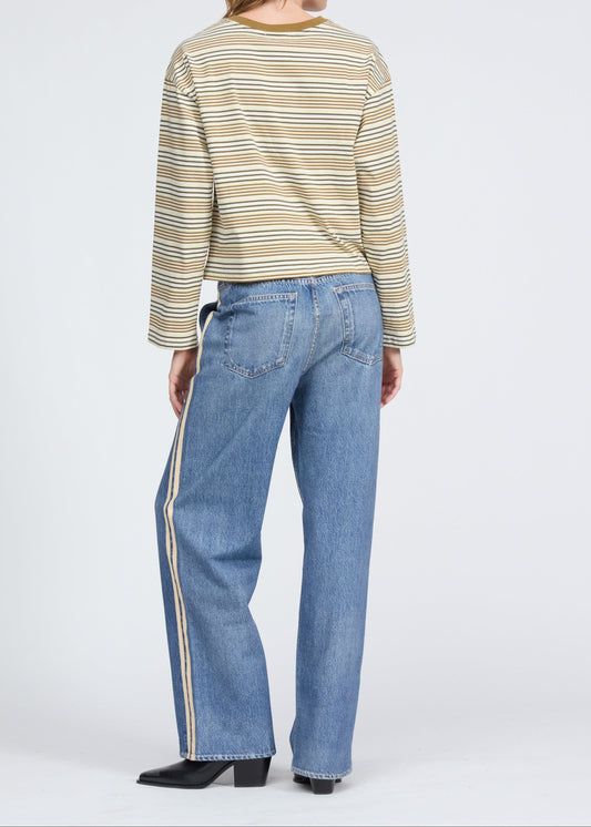 Miramar Terry Track Pant-Denim-Uniquities