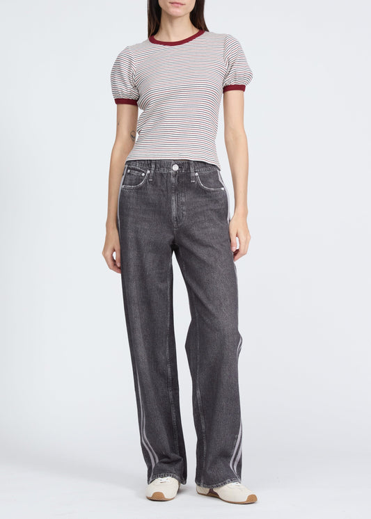Miramar Terry Track Pant-Denim-Uniquities