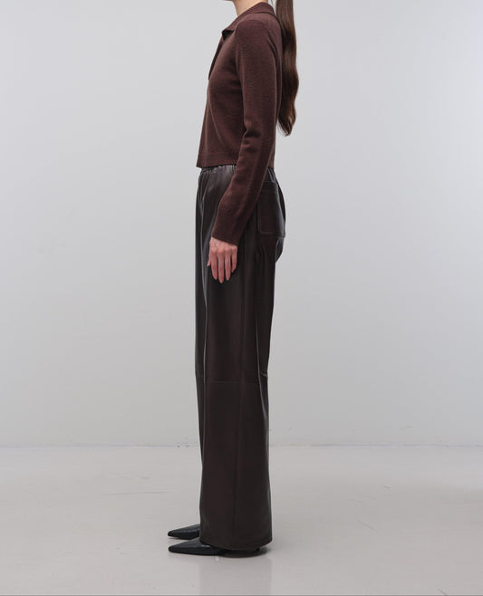 Constance Long Sleeve Polo-Tops/Blouses-Uniquities