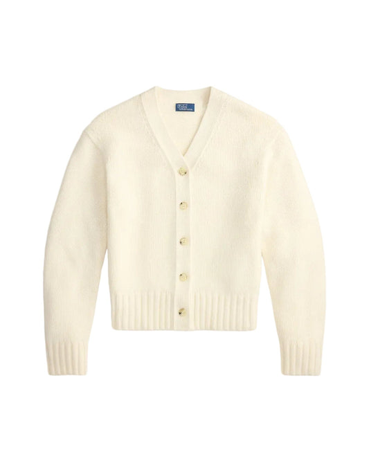 Cashmere Ls V-neck Cardigan-Sweaters-Uniquities