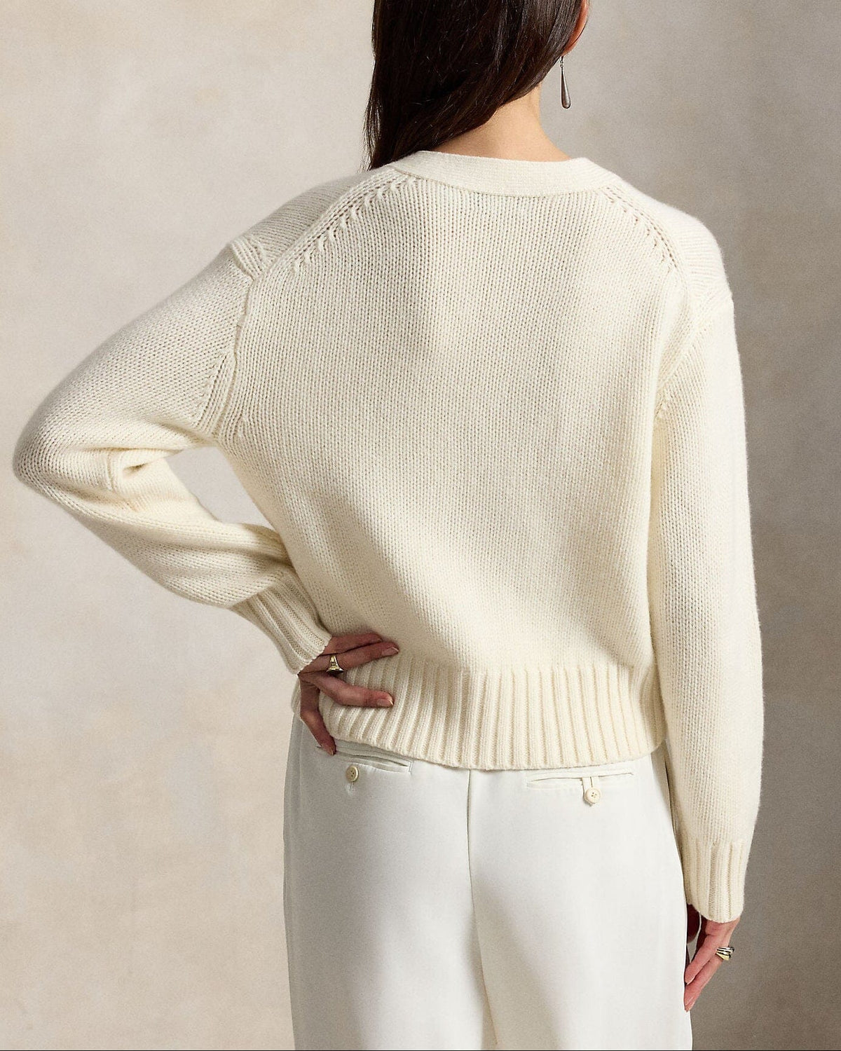 Cashmere Ls V-neck Cardigan by Ralph Lauren - Image 3