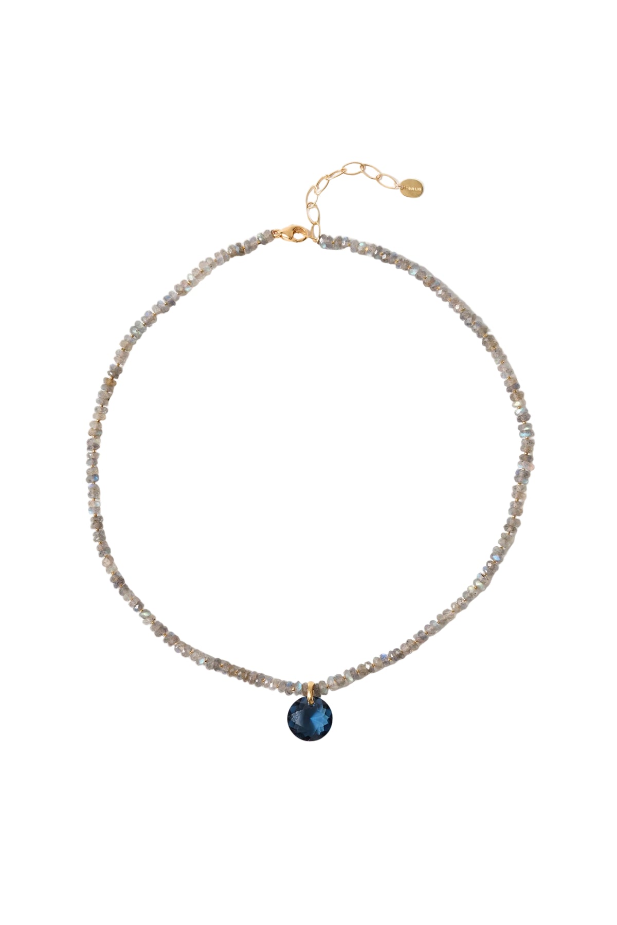 Blue Crystal Pendant Necklace