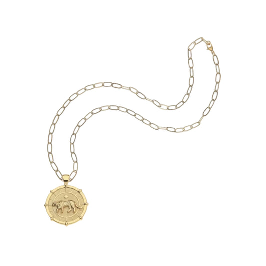 Strong Tiger Coin Necklace-Jewelry-Uniquities
