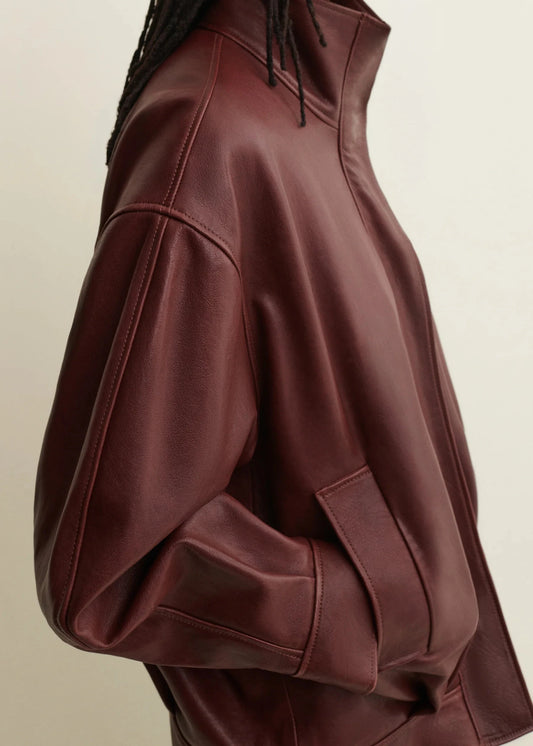 Paula Leather Jacket-Jackets-Uniquities
