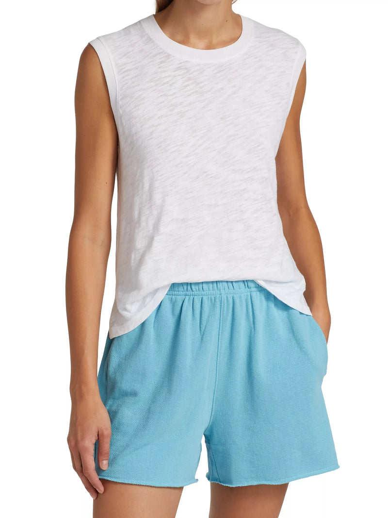 Slub Jersey Crew Neck Tank-Tee Shirts-Uniquities