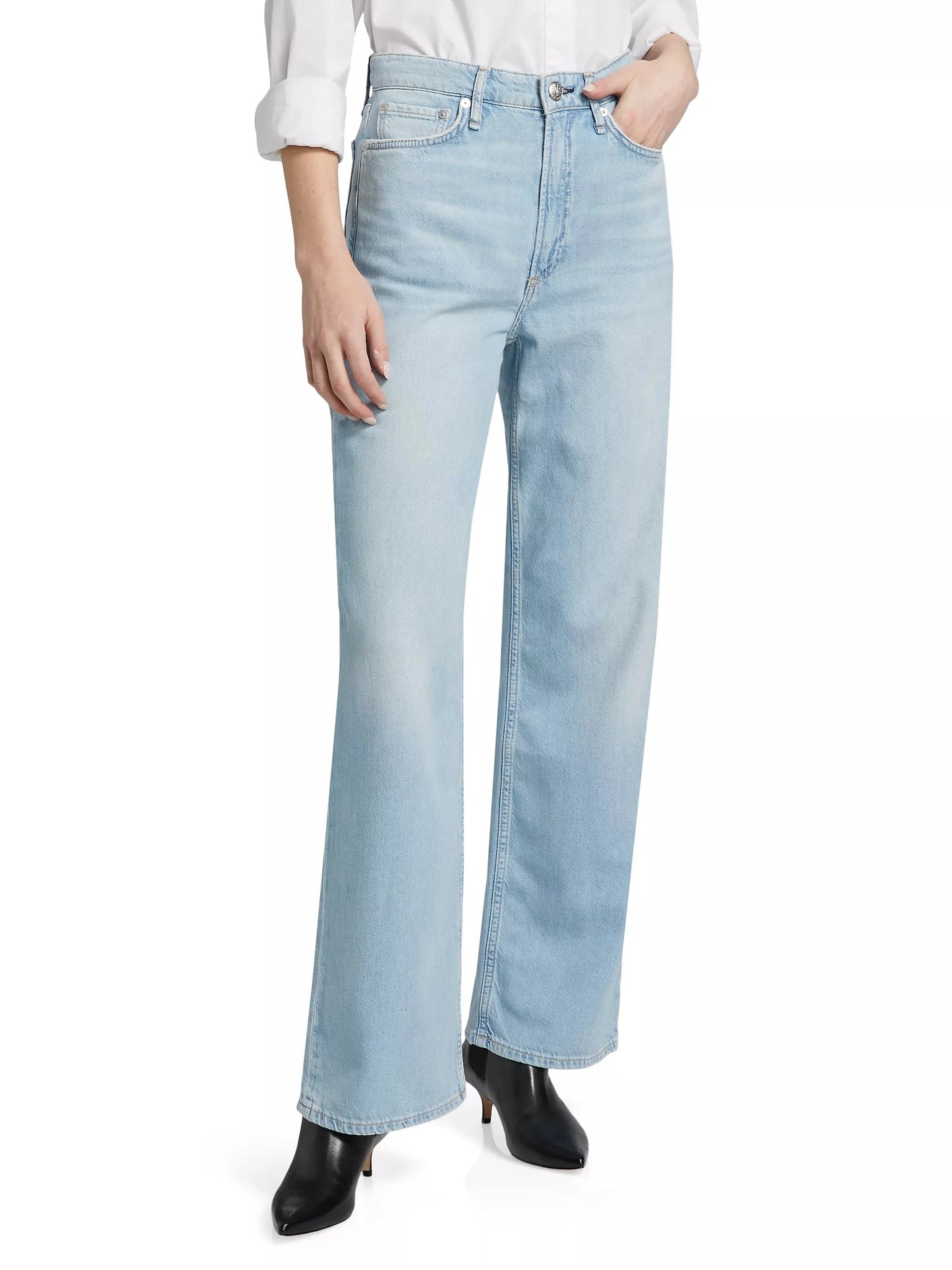 Featherweight Logan Mid-Rise Jeans-Denim-Uniquities