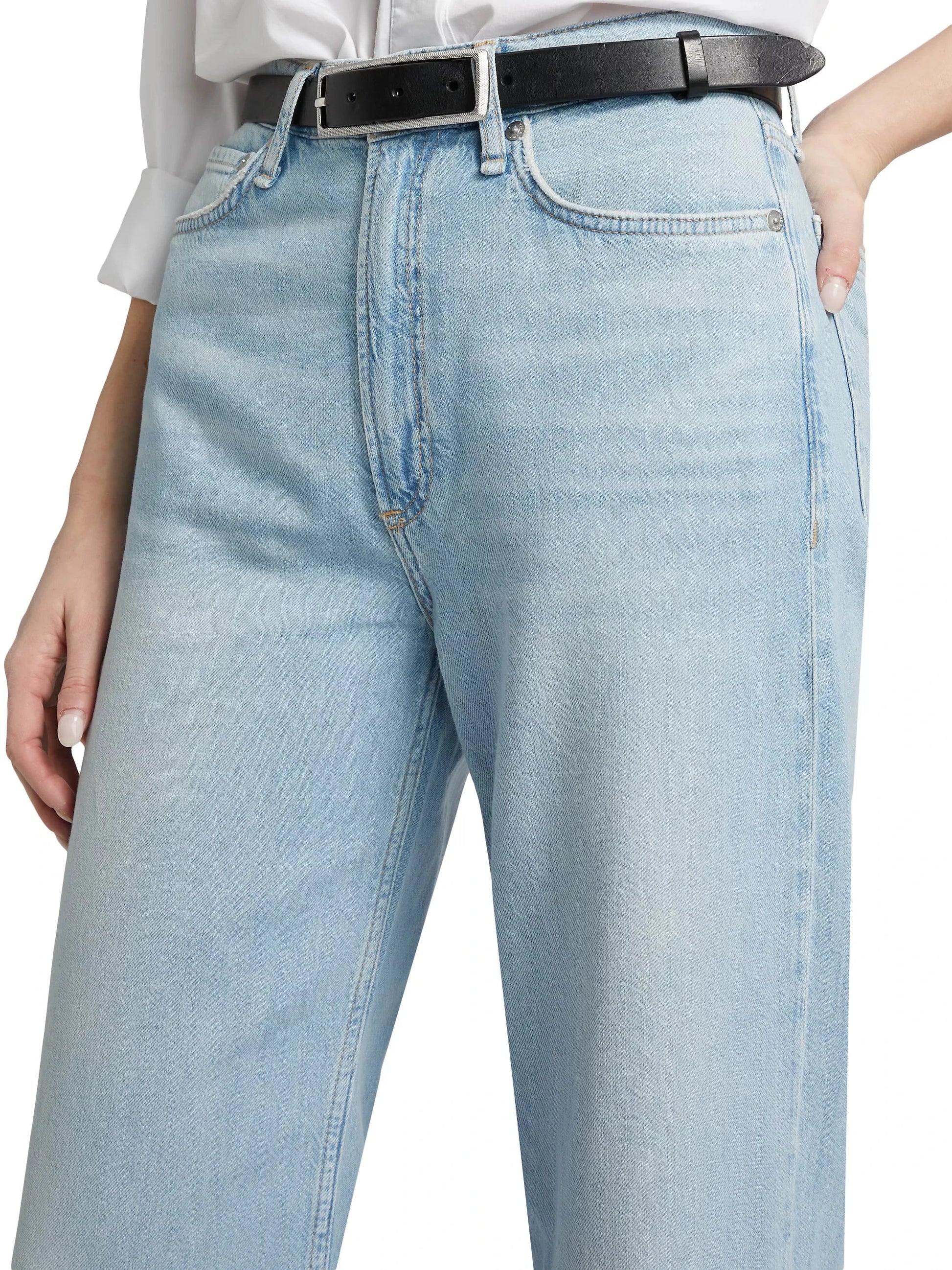 Featherweight Logan Mid-Rise Jeans-Denim-Uniquities