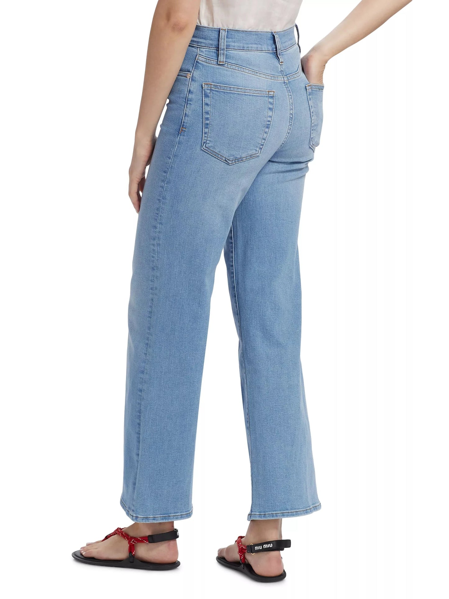 Le Slim Palazzo Jeans-Denim-Uniquities