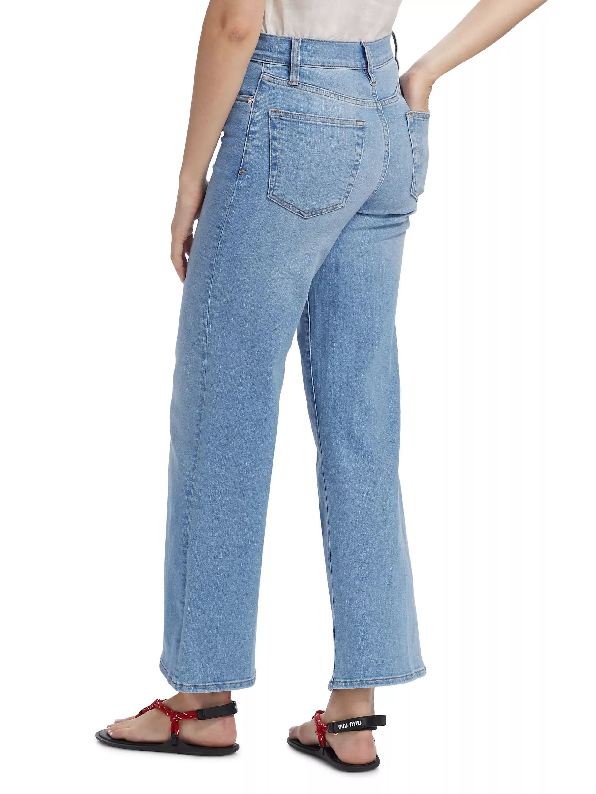 Le Slim Palazzo Jeans-Denim-Uniquities