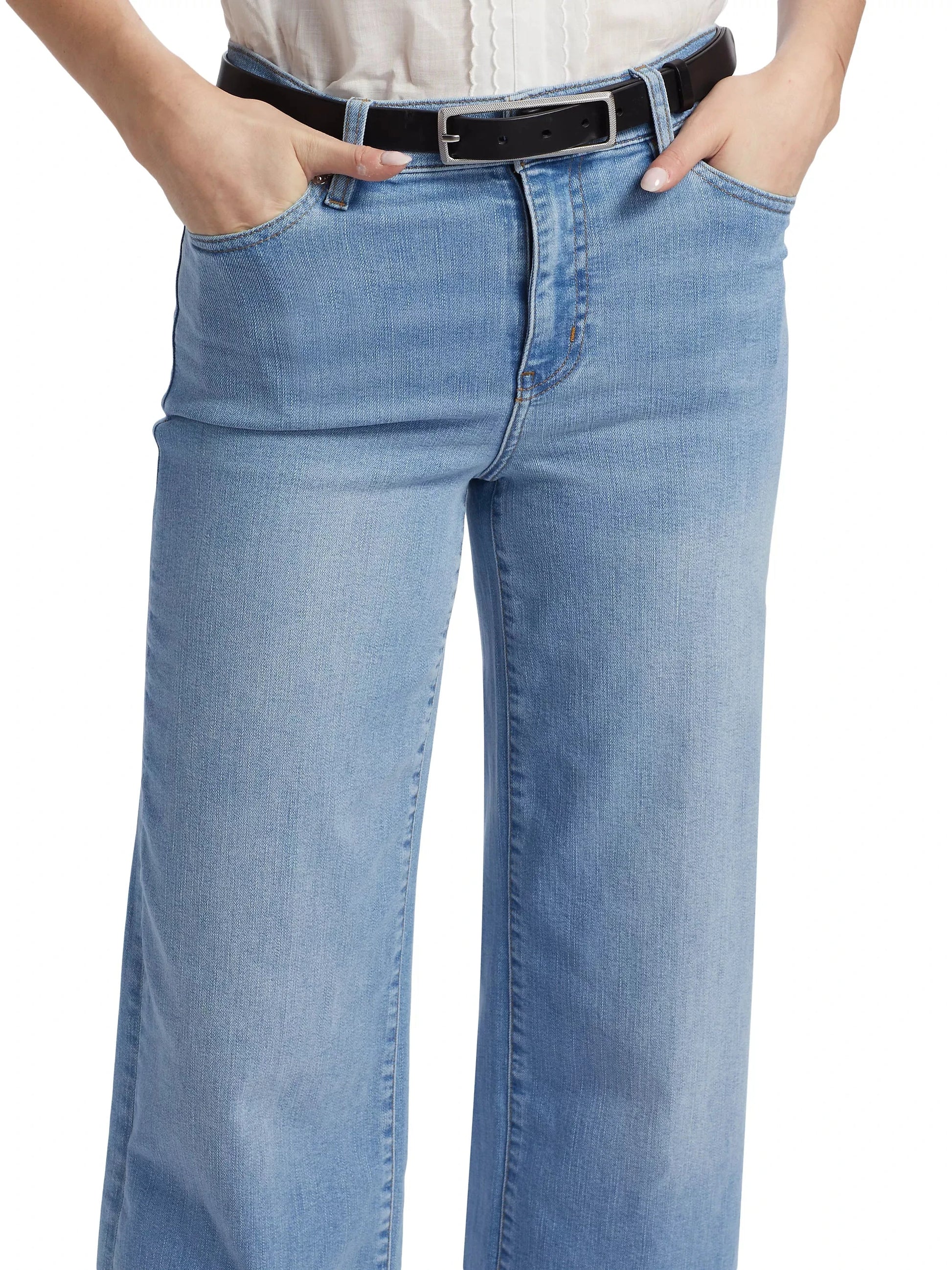 Le Slim Palazzo Jeans-Denim-Uniquities