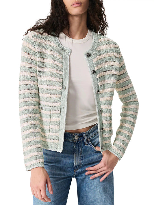 Jace Striped Lady Cardigan-Sweaters-Uniquities