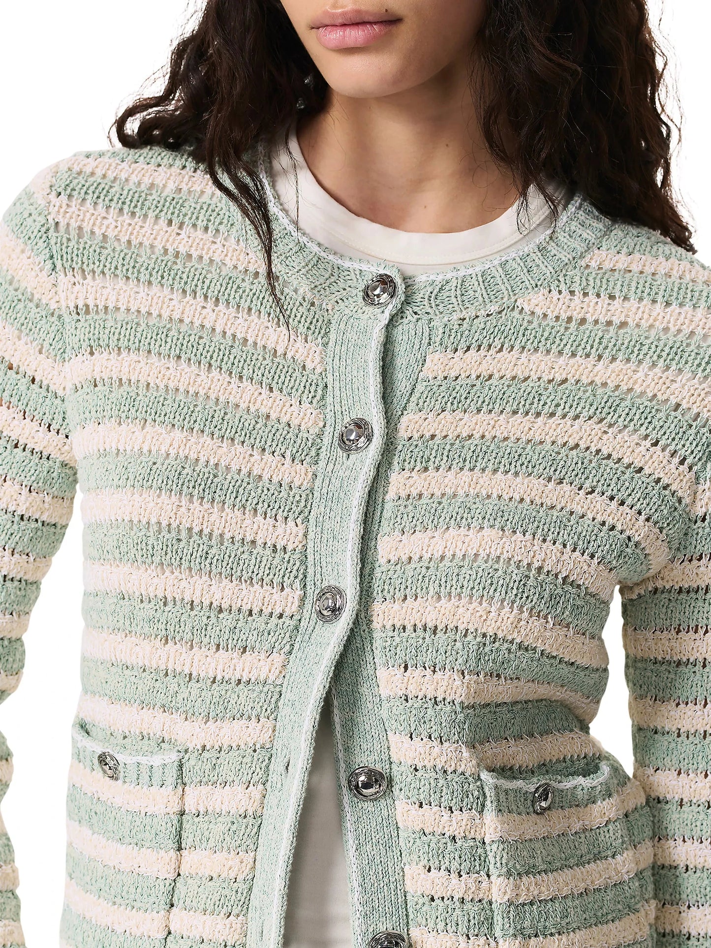 Jace Striped Lady Cardigan-Sweaters-Uniquities