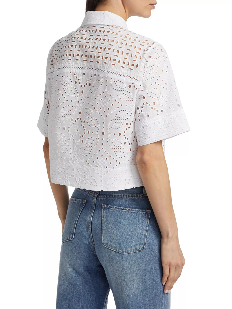 Spruce Eyelet Top-Tops/Blouses-Uniquities