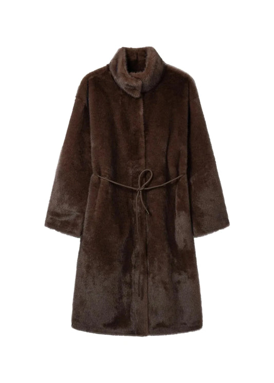 Freja Faux Mink Coat-Jackets-Uniquities
