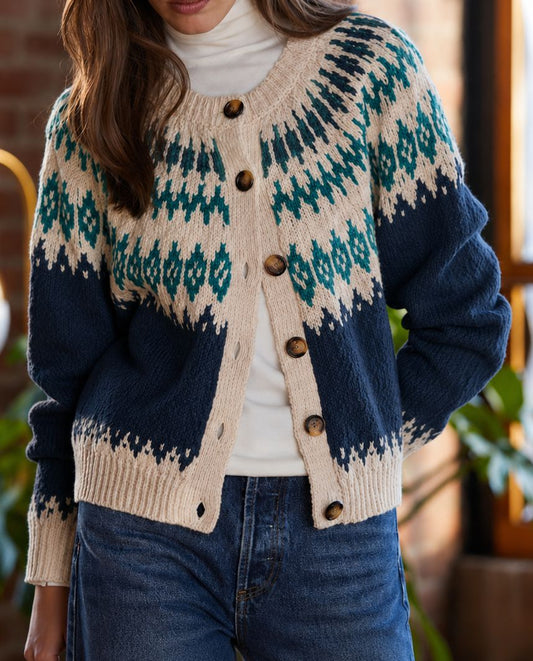 Fairisle Cardigan-Sweaters-Uniquities