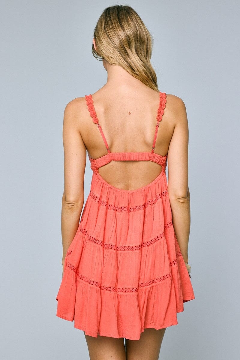 Crochet Top Mini Dress-Dresses-Uniquities
